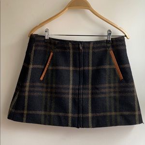 Thakoon Addition Plaid Wool Skirt